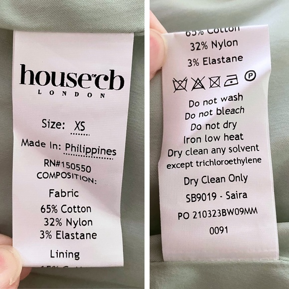 NEW House of CB Saira Light Jade Print Dress XS - Picture 14 of 14